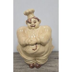 Vintage 1940's Redwing Art Pottery 11.75" Tall Chef Pierre Cookie Jar Rare